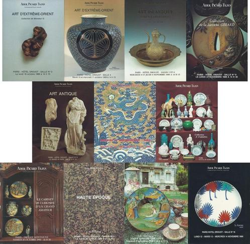 Ader Picard Tajan Paris Lot 11 Auktionskataloge 1989-1990..., Livres, Catalogues & Dépliants, Envoi