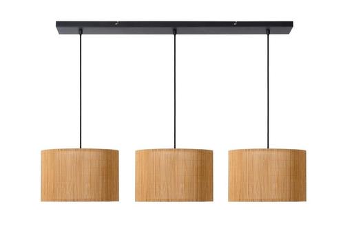 Hanglamp Lucide MAGIUS -  - 3xE27 - Licht hout -, Huis en Inrichting, Lampen | Hanglampen, Nieuw, Hout, Verzenden