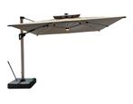 Zweefparasol Super - 4x4m - led - incl luxe voet, Tuin en Terras, Ophalen, Nieuw, Meer dan 4 meter, Zweefparasol