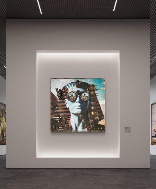 Nicole Lubbers - Eye of Egypt XL, Antiek en Kunst, Kunst | Schilderijen | Modern