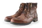 Mustang Veterboots in maat 44 Cognac | 5% extra korting, Kleding | Heren, Overige kleuren, Verzenden, Boots, Mustang