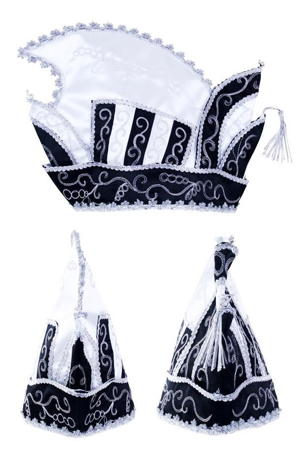 Prins Carnaval Steek Muts Zwart Prinsenmuts Raad Elf Zilver, Kleding | Heren, Carnavalskleding en Feestkleding, Nieuw, Ophalen of Verzenden