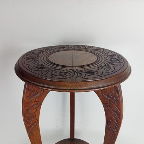 Bijzettafel - Hout, eik - Piëdestal / Plantentafel, Antiek en Kunst, Curiosa en Brocante