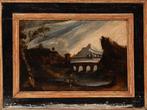Scuola italiana (XVIII) - Coppia di paesaggi, Antiek en Kunst