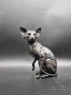 Statue, Bronze Sphynx Cat Hand-Crafted - 21.5 cm - Bronze -, Antiek en Kunst