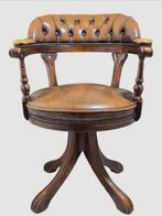 Bureaustoel - Hout, Leder, Antiek en Kunst