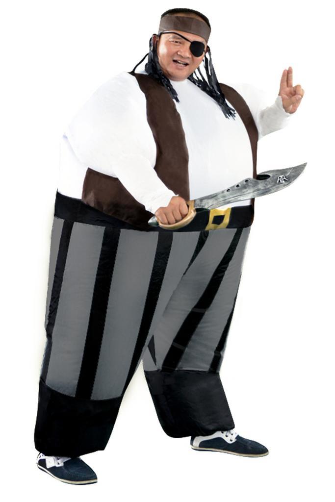 KIMU® Opblaas Kostuum Piraat Opblaasbaar Pak Piratenpak Masc, Kleding | Heren, Carnavalskleding en Feestkleding, Nieuw, Ophalen of Verzenden