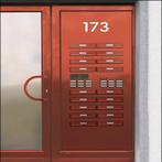 Brievenbussen uit metaal in een sandwichpaneel., Tuin en Terras, Nieuw, Inbouw