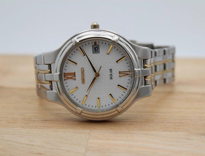 Seiko - Quartz Solar - Sans prix de réserve - V157-0AA0 -, Bijoux, Sacs & Beauté, Montres | Anciennes | Antiquités