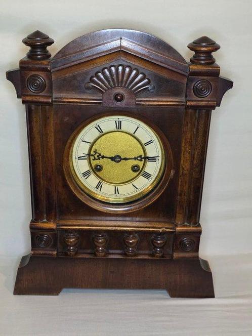 Horloge -   Bois - 1850-1900 - Manteau en noix de pécan, Antiek en Kunst, Antiek | Klokken