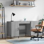 vidaXL Bureau 140x50x75 cm bewerkt hout grijs sonoma, Huis en Inrichting, Bureaus, Verzenden, Nieuw