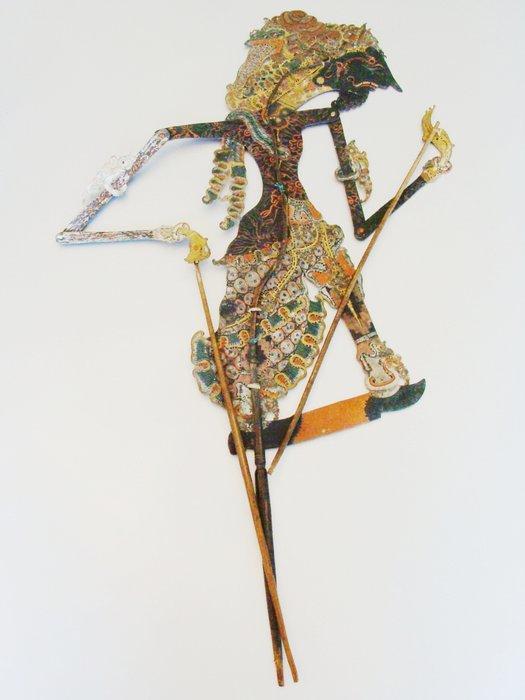 4 Wayang Kulit poppen Java - Rama Sita Arjuna Bima -, Antiek en Kunst, Kunst | Niet-Westerse kunst