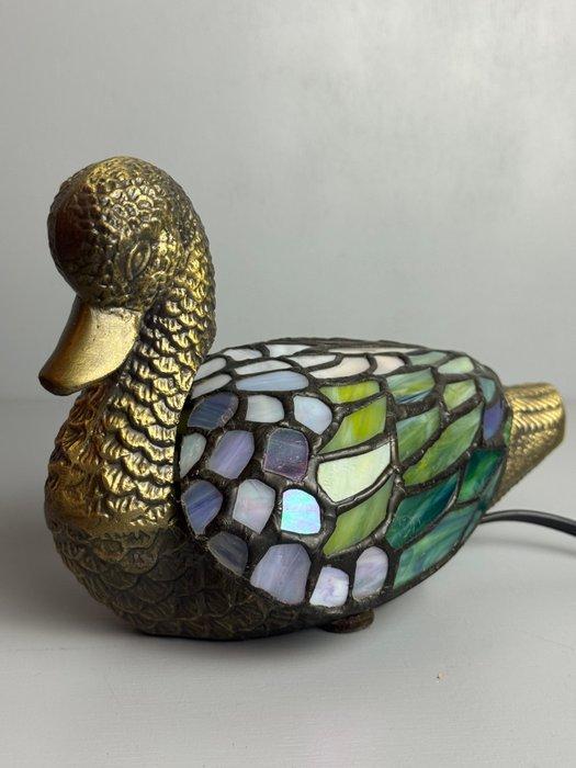 Tafellamp - Kleurrijke Tiffany Glas in Lood Eendenlamp: Een, Antiek en Kunst, Curiosa en Brocante