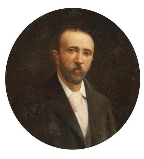 Spaanse school (XIX) - Retrato de un caballero, Antiek en Kunst, Kunst | Schilderijen | Klassiek