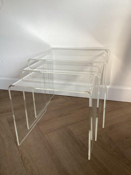 Tables gigognes (3) - Acrylique - Mimiset plexiglas Lucite, Maison & Meubles, Maison & Meubles | Autre