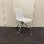 Scab Zebra design stoel, draaistoel,  Wit - chroom, Huis en Inrichting, Gebruikt, Eén