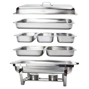 Alora Chafing Dish Chrome 6 Bakken - Voedsel Warmhouden - beschikbaar voor biedingen