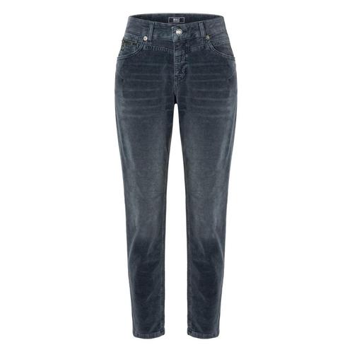 MAC • grijze Rich Slim velvet broek • 38, Kleding | Dames, Broeken en Pantalons, Verzenden