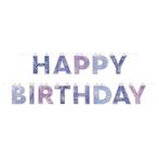 Paarse Happy Birthday Letterslinger, Hobby en Vrije tijd, Verzenden, Nieuw