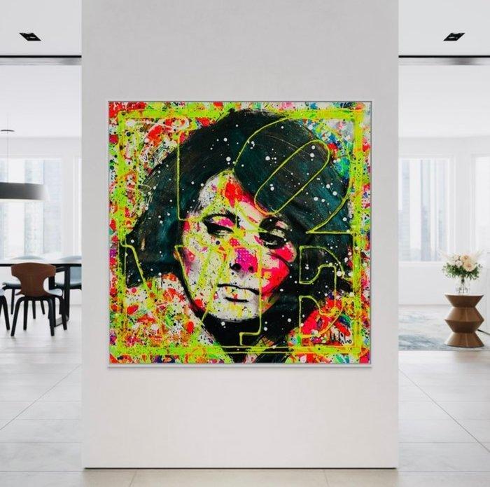 Mikko (XX) - Sofia Loren Indiana Love - XL, Antiek en Kunst, Kunst | Schilderijen | Modern
