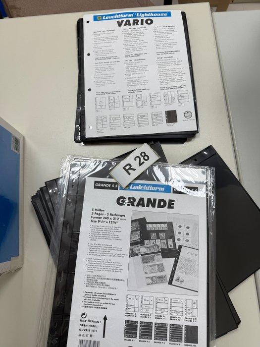 Accessoires - 6 albums à reliure à anneaux Leuchtturm (4, Postzegels en Munten, Postzegels | Amerika