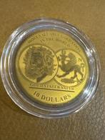 Salomonseilanden. 10 Dollars 2017 Gold Stater Satyr, 1/100, Postzegels en Munten, Munten | Europa | Niet-Euromunten