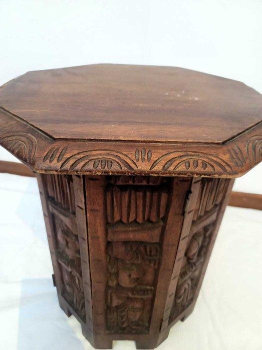 Salontafel - Hout - Zijtafeltje rond, Antiek en Kunst, Curiosa en Brocante