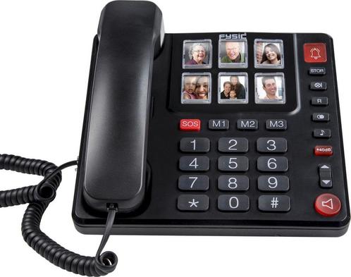 Fysic FX-3930 Senioren Foto Telefoon - 6 Fototoetsen, handen, Huis en Inrichting, Woonaccessoires | Overige, Verzenden