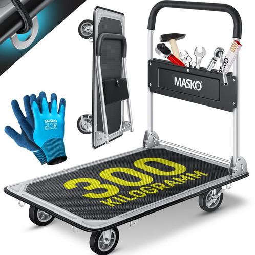 MASKO® Plateauwagen inklapbaar 300 kg laadvermogen Transport, Doe-het-zelf en Bouw, Gereedschap | Overige machines, Verzenden
