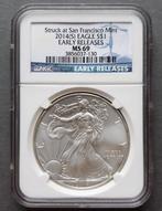 États-Unis. 1 Dollar 2014(S) Silver Eagle, 1 Oz (.999) -, Timbres & Monnaies, Monnaies | Europe | Monnaies non-euro