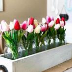 Kunst Boeket - Tulpen Zijden Bloemen Tulp Luxe Boeketten, Nieuw, Verzenden