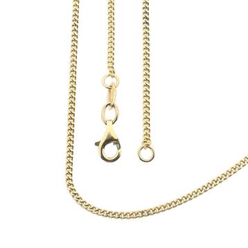 Gouden gourmet schakel ketting | 43 cm (schakelketting) beschikbaar voor biedingen