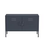 Lendo Online Meuble TV 100x40x65 cm Métal Anthracite, Maison & Meubles, Armoires | Mobilier de télévision