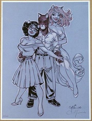 Guarnido, Juanjo - 1 Offset Print - Blacksad - John, Alma et