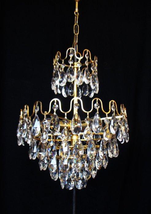 Kroonluchter - Kristal, Messing - Lustre lágrimas (80cm), Antiek en Kunst, Curiosa en Brocante