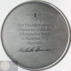 Allemagne. Historiepenning 1972 Olympic Games 72 Munich /, Postzegels en Munten