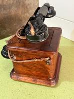 Analoge telefoon - Hout, Bakeliet - Oude telefoon uit de