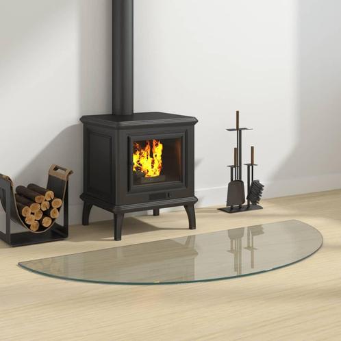 vidaXL Glasplaat voor open haard halfrond 1200x500 mm, Doe-het-zelf en Bouw, Glas en Ramen, Nieuw, Verzenden