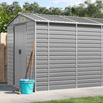 vidaXL Tuinhuis Lichtgrijs 191x725x198 cm Gegalvaniseerd, Verzenden, Nieuw
