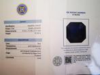 Ring - 18 karaat Witgoud, Zafiro THAILAND 10,40ct Ige 4,92gr, Nieuw