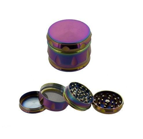 Aluminium Rainbow Kruidengrinder Ø55 mm, Verzamelen, Rookartikelen, Aanstekers en Luciferdoosjes, Nieuw, Verzenden