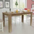 vidaXL Eettafel 140x80x75 cm eikenkleurig, Huis en Inrichting, Tafels | Eettafels, Verzenden, Nieuw