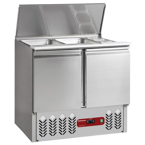 Gekoelde saladette met deksel 2x GN 1/1 + 3x GN 1/6 - 150 mm, Zakelijke goederen, Horeca | Keukenapparatuur, Koelen en Vriezen