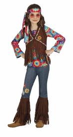 Hippie Kostuum Meisje Bloemen, Kinderen en Baby's, Carnavalskleding en Verkleedspullen, Nieuw, Verzenden