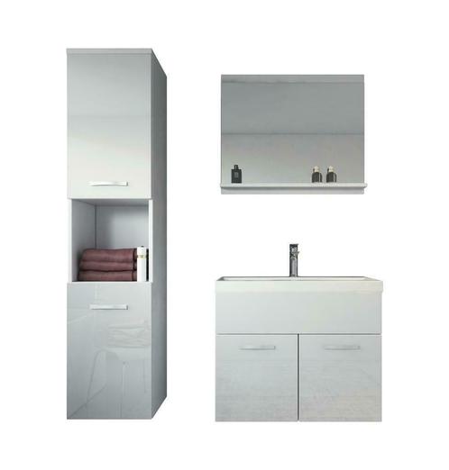 Badmeubel Montreal wit badkamermeubel badkamer meubel lavabo, Huis en Inrichting, Badkamer | Badkamermeubels, 25 tot 50 cm, Nieuw