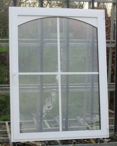 aluminium raam , chassis van 120 x 160  wit, Doe-het-zelf en Bouw, Raamkozijnen en Schuifdeuren, Inclusief glas, Nieuw, Aluminium