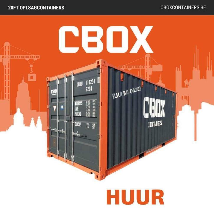 Zeecontainers I Opslagcontainers I Te Huur | €149 Transport, Doe-het-zelf en Bouw, Bouwketen en Schaftketen, Nieuw, Verzenden