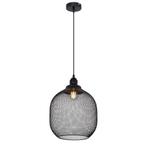 Moderne hanglamp - Zwart - Mesh - E27 fitting | Valentino, Maison & Meubles, Verzenden