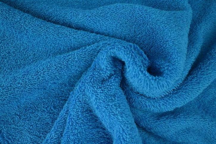 Badstof - Petrol - Vanaf 10 meter, Hobby en Vrije tijd, Stoffen en Lappen, 120 cm of meer, 200 cm of meer, Blauw, Nieuw, Katoen