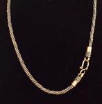 Chaîne en collier à maillons serpent tressés, argent 925, 50